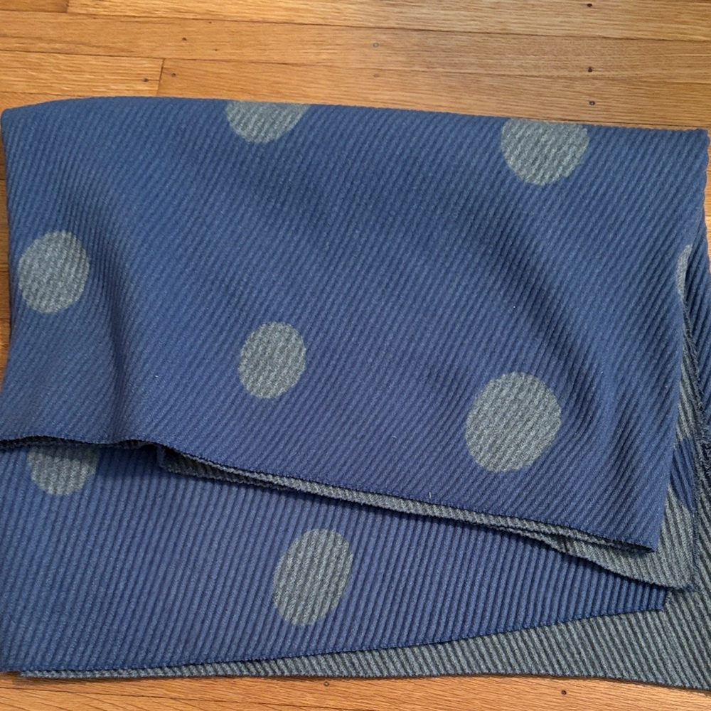 Blue Polka Dot Reversible wrap